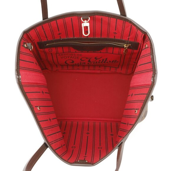 LOUIS VUITTON Neverfull Size PM Damier Ebene Canvas Red N51109 - Picture 16 of 16